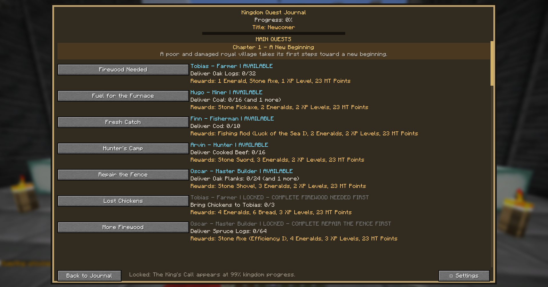 Damage Indicator settings menu